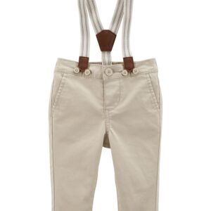 BABYB'GOSH  BABY B SAFARI KHAKI PANT&SUSPENDER  $36.47 VAT