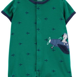 CARTER'S  BABY B  1PC GREEN PLANE SNAP UNDER  $15.68 VAT