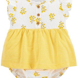 CARTER'S  BABY G 1PC  SUNSUIT YELLOWGINGHAM  $17.16 VAT