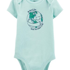 CARTER'S  BABY B SLOGAN 1PC WORLDMINT BODYSUIT  $12.54 VAT