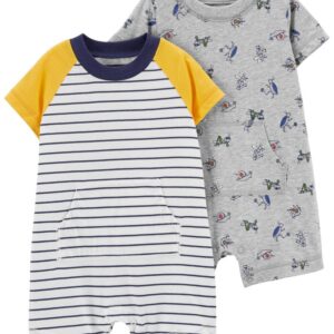 CARTER'S  BABY B 2PK 1PC YELLOW-NAVY  $31.35 VAT
