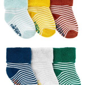 CARTER'S BABY B  6 PK BOOTIE TERRY $16.17 VAT