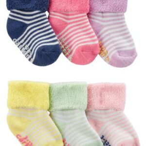 CARTER'S BABY G  6 PACK BOOTIE TERRY  $16.17 VAT