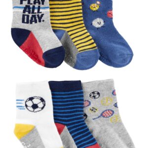 CARTER'S 6 PK SOCK SPORTS $19.47 VAT