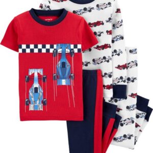 CARTER'S  TODDLER B 4PC COTTON RACER SLEEPWEAR $34.00 VAT