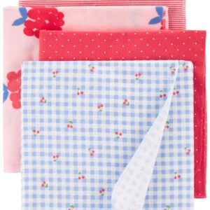 CARTER'S 4PK RASBERRY RECEIVING BLANKETS  $26.73 VAT