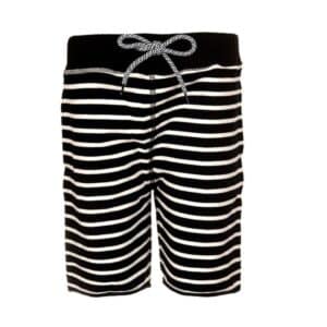 APPAMAN BLACKWHITE STRIPE CAMP SHORTS $52.80 VAT