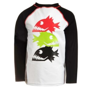 APPAMAN LONG SLEEVE RASH GUARD PIRANHA BLACK$56.00 VAT