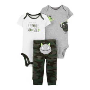 CARTER'S  3-PC  LITTLE CUDDLE MONSTER OUTFIT $23.32 VAT