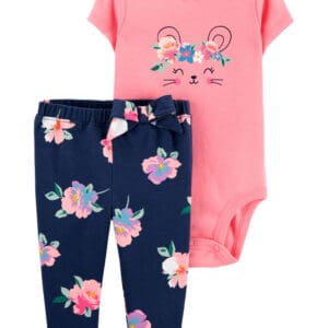 CARTER'S BABY G 2PC PINK/NAVY FLORAL $22.77 VAT