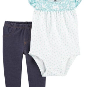 CARTER'S BABY G BLUE BODYSUIT-PANTSET $21.95 VAT