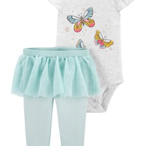 CARTER'S  BABY G MINT BUTTERFLY TUTU OUTFIT $21.95 VAT