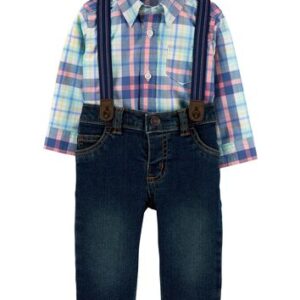 CARTER'S  BABY B 2PC PLAID BODYSUIT OUTFIT  $46.20 VAT