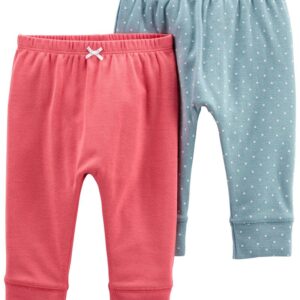 CARTER'S BABY G 2PK PINK-MINT PANTS $ 21.62 VAT