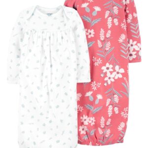 CARTER'S   BABY G 2PK SPRING GOWN $26.07 VAT