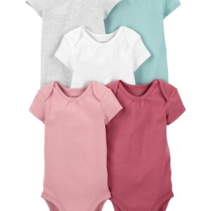 CARTER'S  BABY G 5PK SOLID BODYSUIT $31.35 VAT