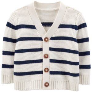 BABYB'GOSH   BABY B IVORY NAVY STRIPES SWEATER  $40.92 VAT