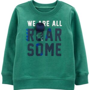 CARTER'S  TODDLER B GREEN ROARSOME PULLOVER  $31.02 VAT