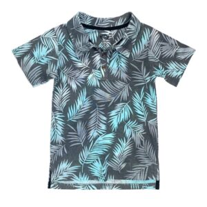 APPAMAN TEAL TROPICS FAIRBANKS POLO $66.00 VAT