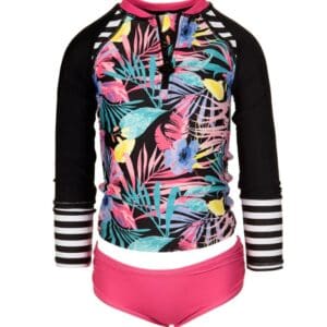 APPAMAN LONG SLEEVE RASH GUARD SET ISLAND FLORAL $69.30 VAT