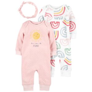 CARTER'S  BABY G 3PC PINK-SUN OUTFIT  $28.22 VAT