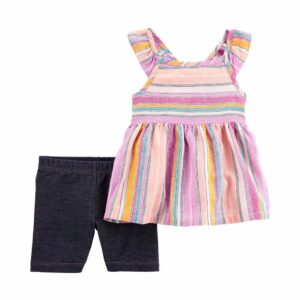 CARTER'S  BABY G 2PC STRIPES PANTS  SET  $25.25 VAT