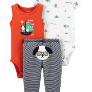 CARTER'S  BABY B 3PC ORANGE FUN IN THE SUN SET  $25.25 VAT