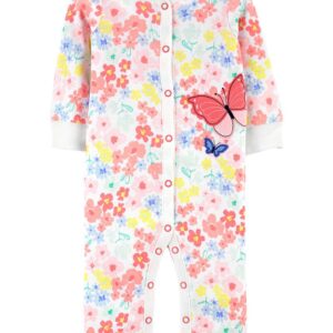 CARTER'S BABY G FLORAL BUTTERFLY SLEEPN'PLAY $15.84 VAT