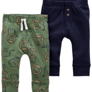 CARTER'S BABY B 2PK PANTS NAVY-OLIVE $21.62 VAT