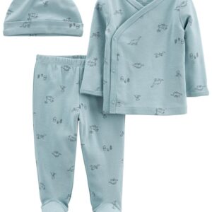 CARTER'S BABY B 3PC TAKEMEHOME SET BLUE $26.90 VAT