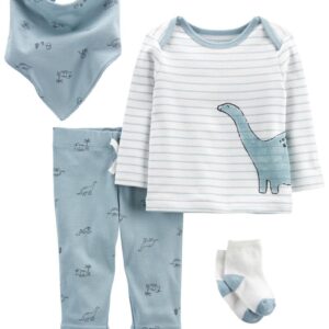 CARTER'S BABY B 4PC BLUE STRIPES SET   $26.90 VAT