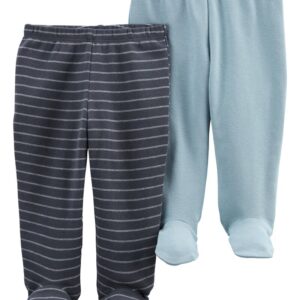 CARTER'S BABY B 2PK BLUE FOOTED PANTS $21.62 VAT