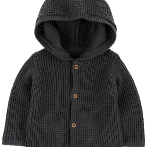 CARTER'S  BABY B CHARCOAL HOODED CARDIGAN  $33.66 VAT