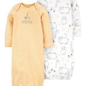 CARTER'S   BABY N 2PK GOWNS $26.07 VAT