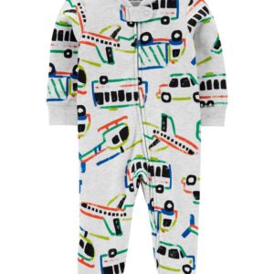 CARTER'S  BABY B GREY TRANSPORTATION  SLEEPN'PLAY  $18.95 VAT