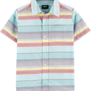 OSHKOSH  TWEEN B MINT WOVEN BUTTONFRONT SHIRT  $24.75 VAT