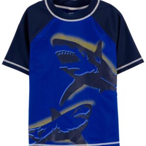 CARTER'S  BIG B SHARK RAGLAN S/S RASHGUARD $23.76 VAT