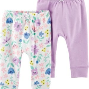 CARTER'S BABY G 2PK FLORAL PANTS $21.62 VAT