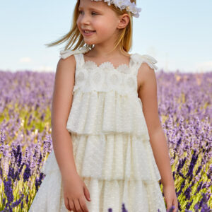 ABEL & LULA  CREAM TULLE DRESS   $126.89 VAT