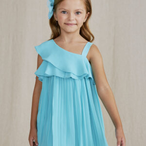 ABEL & LULA TWEEN G TURQUOISE CHIFFON DRESS  $112.70 VAT