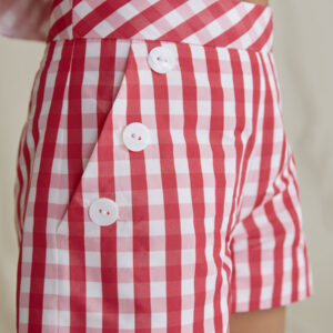 ABEL & LULA   TWEEN G FUCHSIA PLAID SHORTS  $71.94 VAT