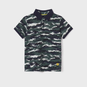 MAYORAL  TWEEN B STEEL-CAMO SHORT SLEEVES POLO  $44.22 VAT