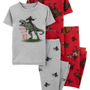 CARTER'S   B 4PC  SNEAKING OUT OF BED DINO SLEEPWEAR  $44.88 VAT