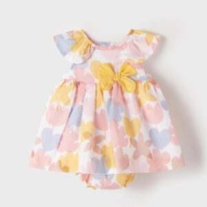 MAYORAL  BABY G BANANA-YELLOW PRINTED DRESS   $58.41 VAT