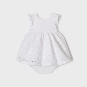 MAYORAL  BABY G EMBROIDED APLIQUE DRESS  $56.60 VAT