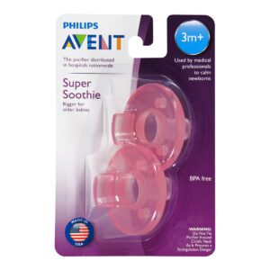 PHILIPS AVENT - 2PC SUPER SOOTHIE PACIFIER 3M+  $34.25 VAT