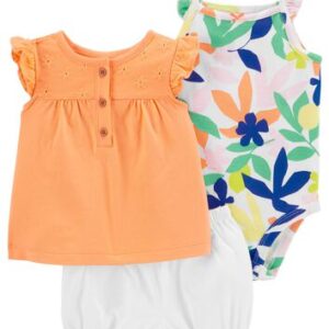 CARTER'S  BABY G 3PCS ORANGE-FLUTTER SET  $28.05 VAT
