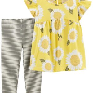 CARTER'S  BABY G 2PC YELLOW-SUNFLOWER SET  $25.25 VAT