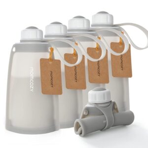 MOMCOZY - SILICONE- 5PCS- MILK STORAGE/REUSABLE BREASTMILK BAGS   $82.48 VAT