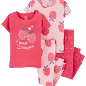 CARTER'S  TODDLER G 4PC RASPBERRIES SLEEPWEAR  $36.63 VAT